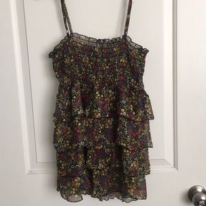 Floral Tank Size L